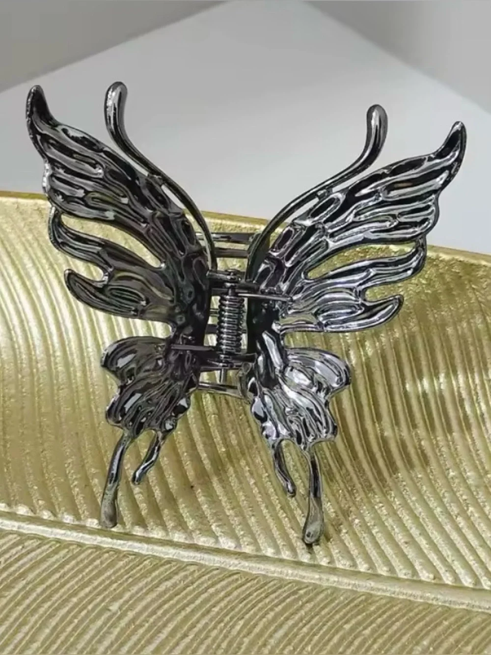 Silver Butterfly Hair Claw Clip You Choose